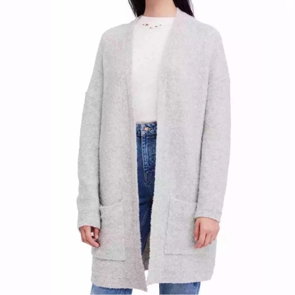 Free People Phantom Cardigan Gray - Picture 1 of 11